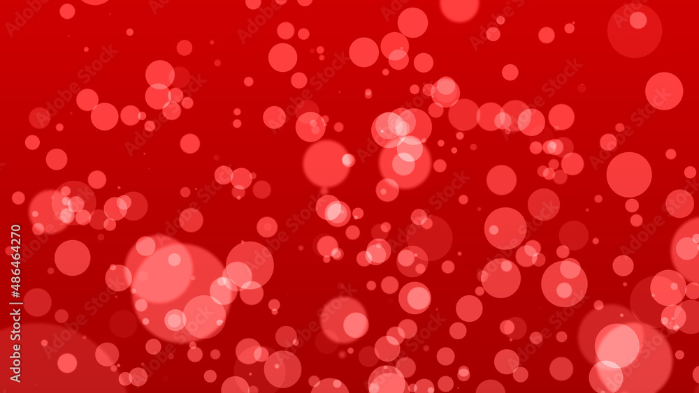 abstract bokeh background, red particles