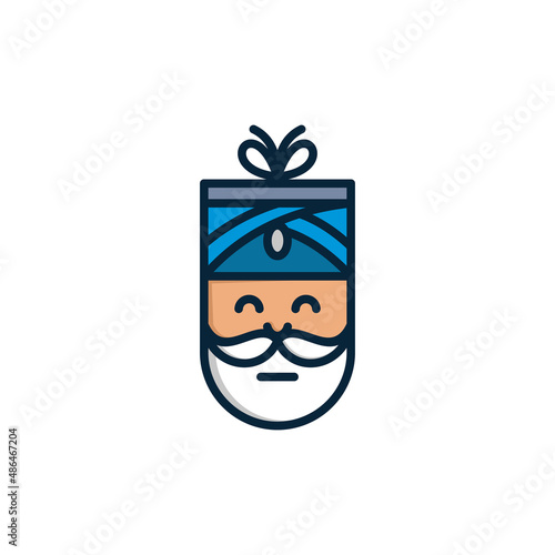 guru gift logo design icon