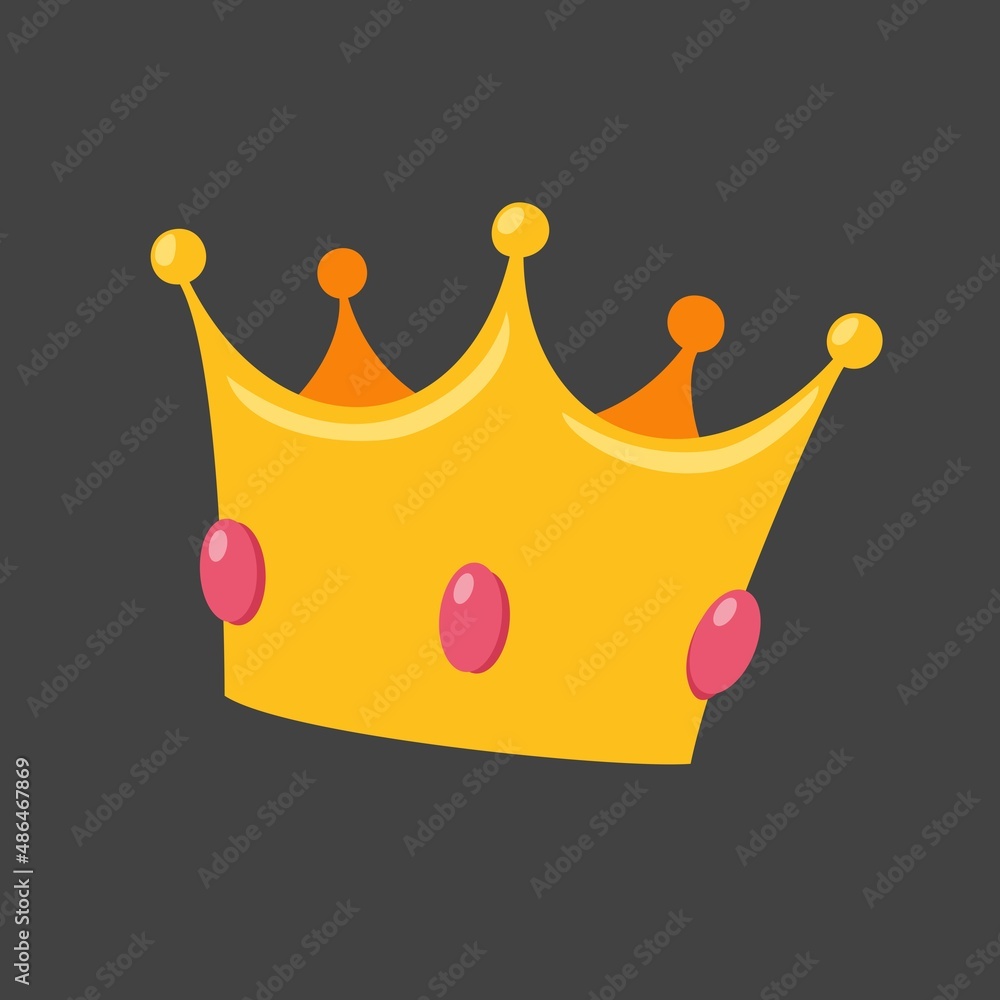 Pink Crown Black Background