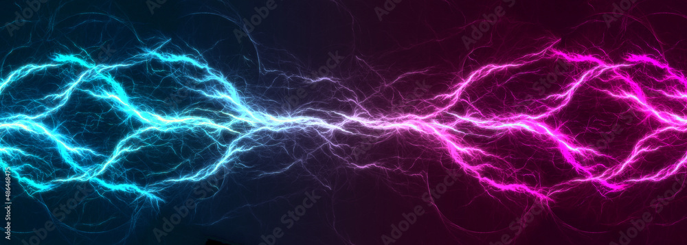 Neon plasma, abstract electrical lightning Neon plasma, abstract electrical lightning