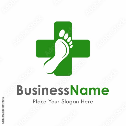 Medical foot logo vector design. Suitable for business, health, spa, web and art