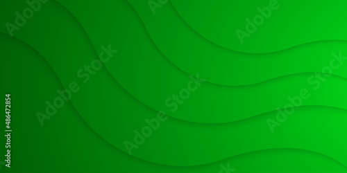 green abstract background with mesh shadow wavy pattern. eps10 vector