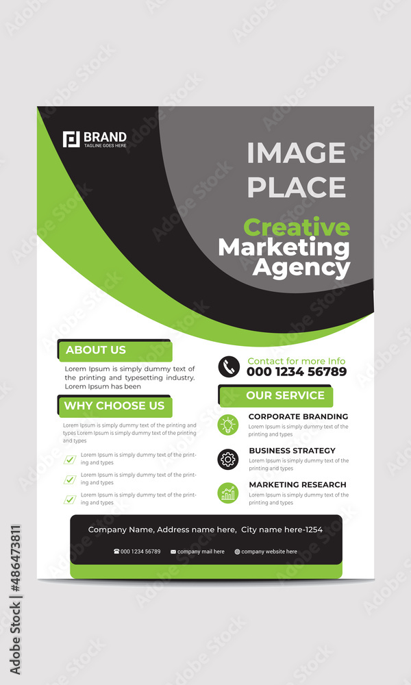 Creative Corporate Flyer Template with Modern Look Creative Corporate Flyer Template with Modern Look