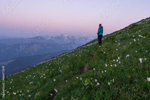 Sunrise mount Golica (Slovenia)