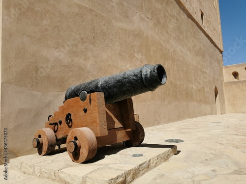 Fototapeta old cannon in the fortress