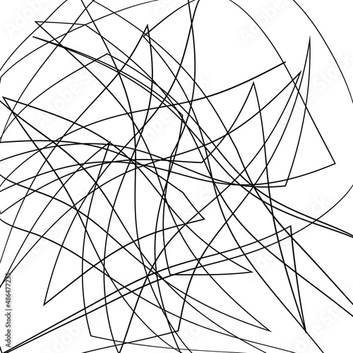 Asymmetrical texture with chaotic  lines. Overlay texture for your amazing design. Grain Urban Dust Distress grunge background. Black and white. Abstract geometric pattern. Vector illustration
