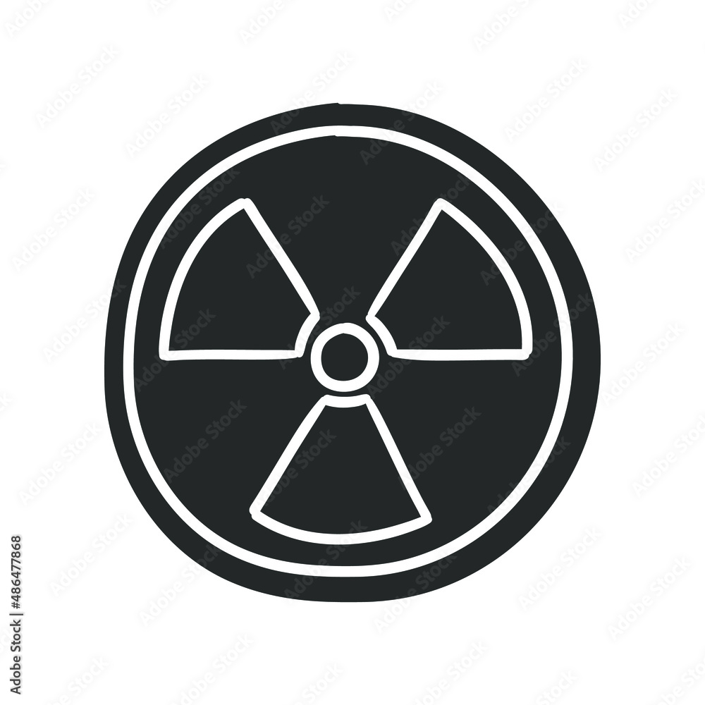 Radioactive Icon Silhouette Illustration. Contaminate Research Symbol Vector Graphic Pictogram Symbol Clip Art. Doodle Sketch Black Sign. Radioactive Icon Silhouette Illustration. Contaminate Research Symbol Vector Graphic Pictogram Symbol Clip Art. Doodle Sketch Black Sign.