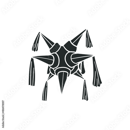 Piñata Mexico Icon Silhouette Illustration. Party Culture Festival  Vector Graphic Pictogram Symbol Clip Art. Doodle Sketch Black Sign.