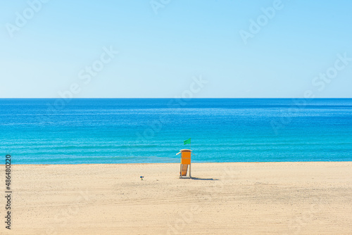  The beach Playa de Morro Jable, Fuerteventura, Spain. photo