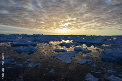 sunset over the sea