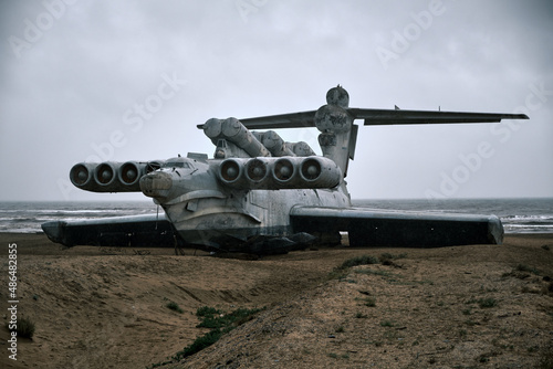 ekranoplan Lun in Dagestan photo