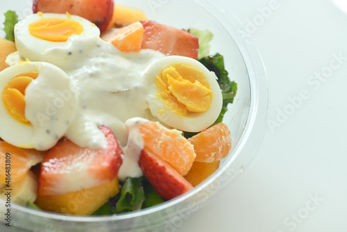 Egg salad salad, Healthy diet meal, Fresh