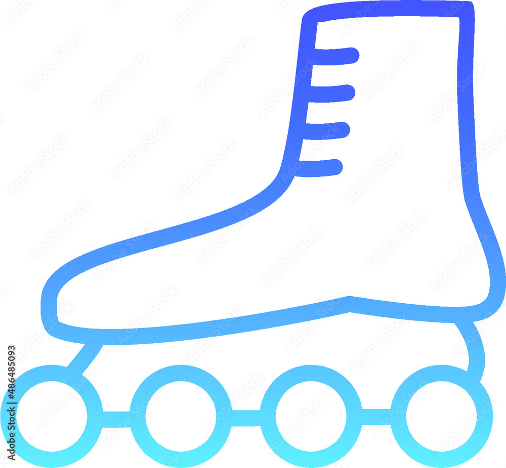 Skates Line Gradient