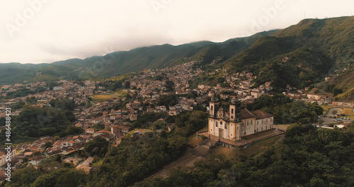 Wallpaper Mural Aerial images of the historic center of Ouro Preto Torontodigital.ca