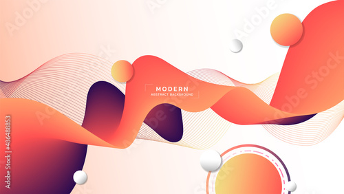 Resonance modern abstrack background with gradient color