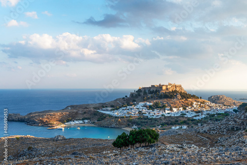 View of Lindos, Greece
