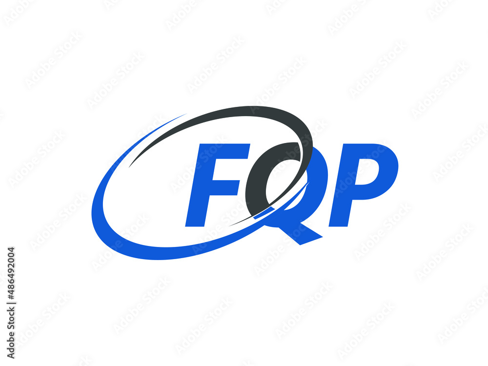 FQP letter creative modern elegant swoosh logo design FQP letter creative modern elegant swoosh logo design