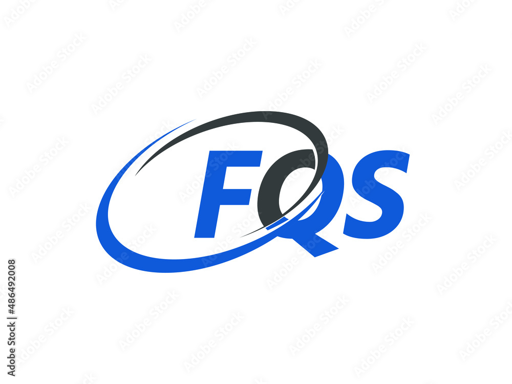 FQS letter creative modern elegant swoosh logo design FQS letter creative modern elegant swoosh logo design