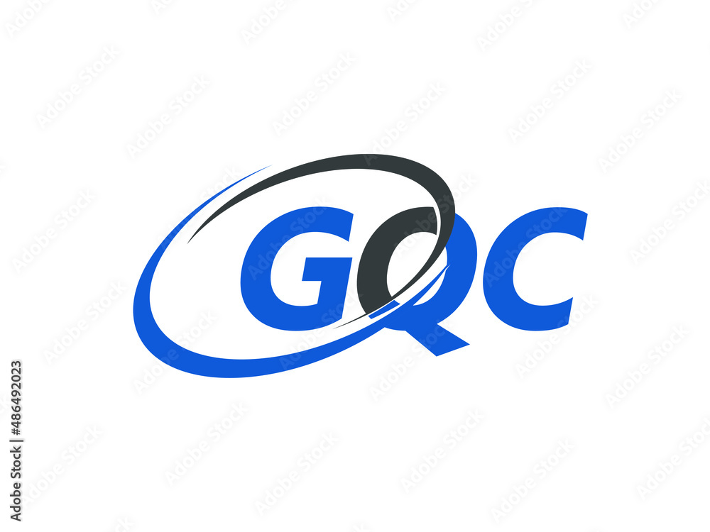 GQC letter creative modern elegant swoosh logo design GQC letter creative modern elegant swoosh logo design