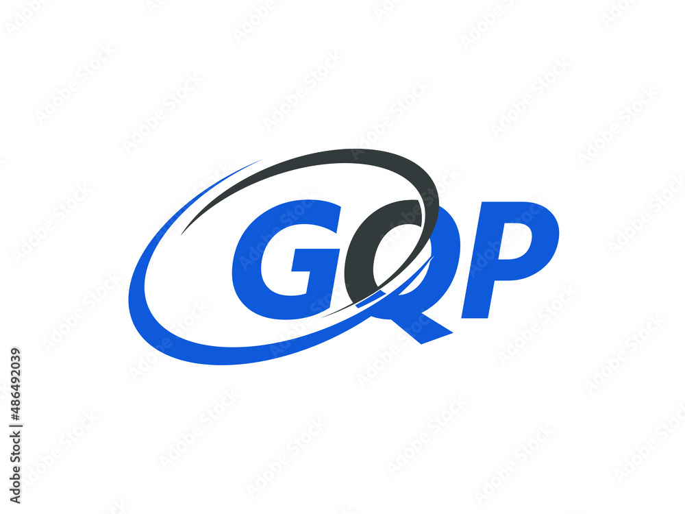 GQP letter creative modern elegant swoosh logo design GQP letter creative modern elegant swoosh logo design