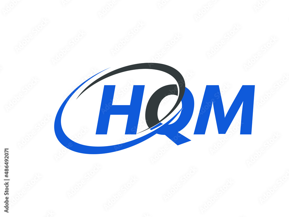 HQM letter creative modern elegant swoosh logo design HQM letter creative modern elegant swoosh logo design