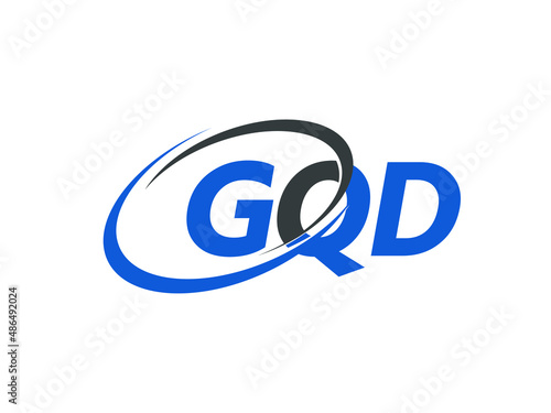 GQD letter creative modern elegant swoosh logo design
