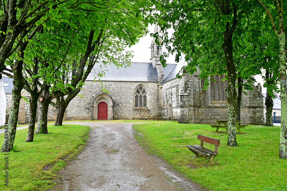 Plozevet; France - may 16 2021 : Trinite church