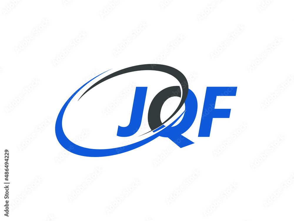 JQF letter creative modern elegant swoosh logo design JQF letter creative modern elegant swoosh logo design