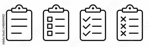 Document Symbol Set. Document vector icons isolated design. Paper document page icon. Edit document symbol, logo illustration. Flat style icons set.Vecor