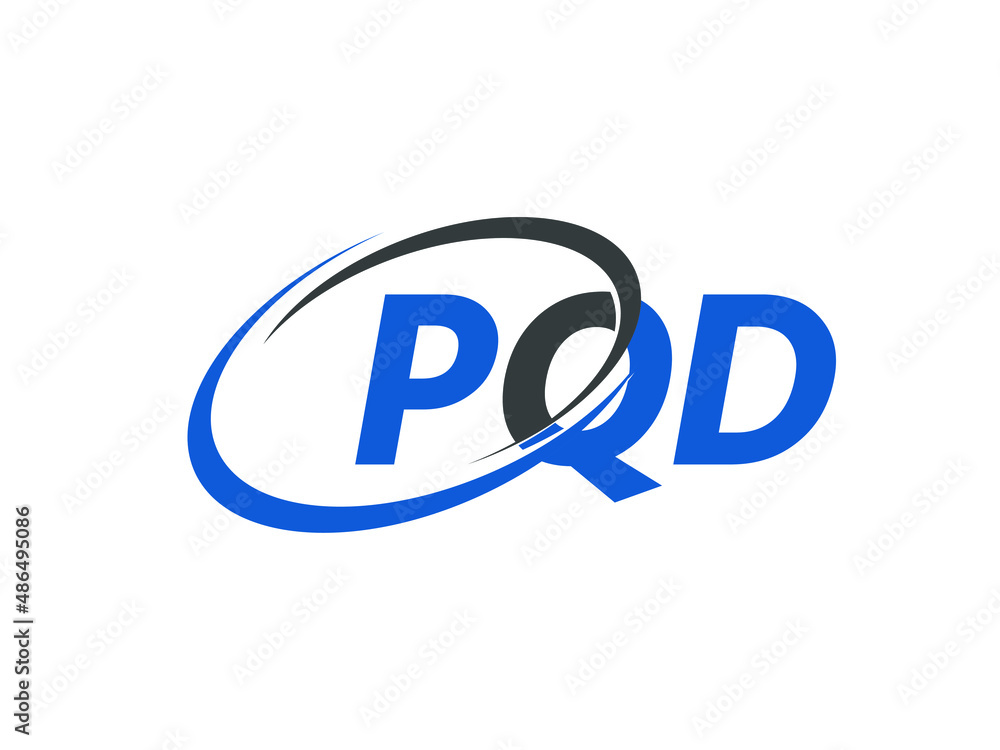 PQD letter creative modern elegant swoosh logo design PQD letter creative modern elegant swoosh logo design