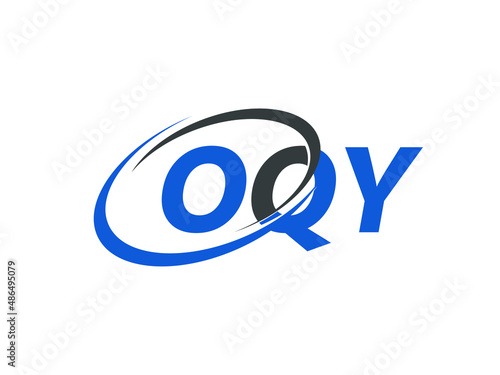 OQY letter creative modern elegant swoosh logo design