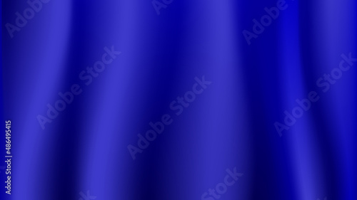 Blue fabric, blue cloth, blue textile, blue velvet, blue soft material. Vector stock illustration.
