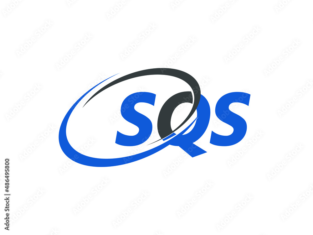 SQS letter creative modern elegant swoosh logo design SQS letter creative modern elegant swoosh logo design