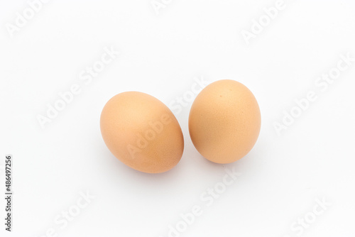 eggs on a white background. chicken eggs on a white background