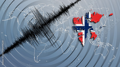 Seismic activity earthquake Svalbard and Jan Mayen map photo