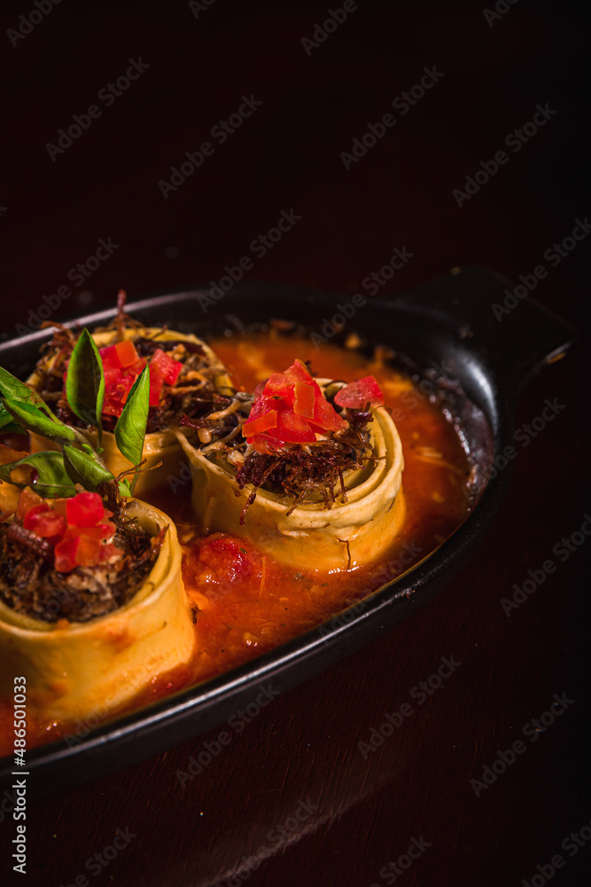 Perfect Pasta Classic Pizza Homemade Artisan Bacon Tomato Sauce Sausage Sweet Melted Cheese Onion Chicken Meat Shrimp Menu Gourmet on a Dark Background Perfect Pasta Classic Pizza Homemade Artisan Bacon Tomato Sauce Sausage Sweet Melted Cheese Onion Chicken Meat Shrimp Menu Gourmet on a Dark Background