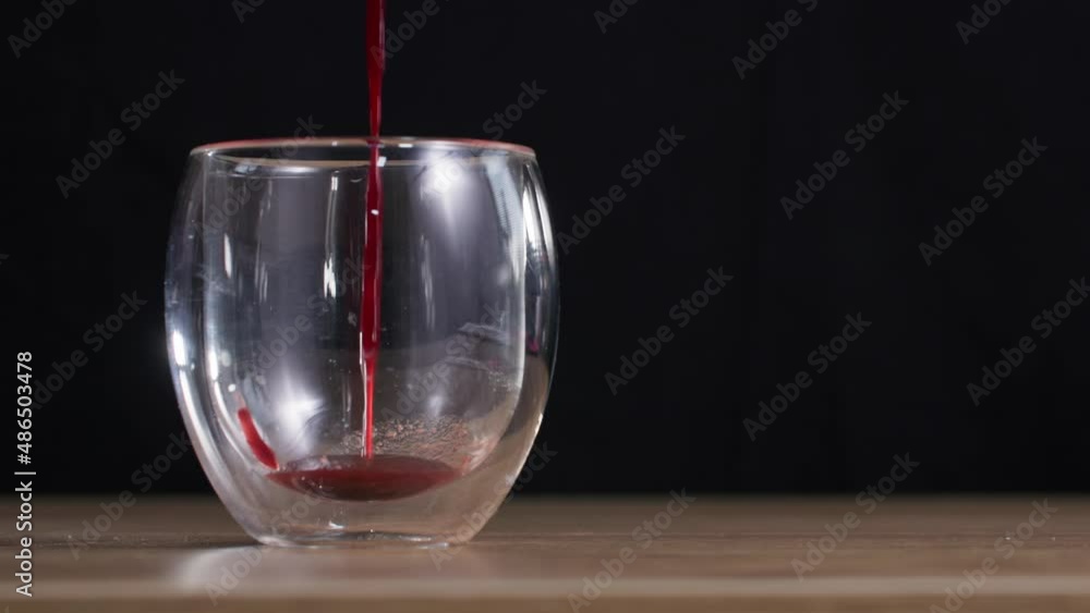 natural drinks, delicious healthy pureed fruit tea in a transparent glass, close-up natural drinks, delicious healthy pureed fruit tea in a transparent glass, close-up