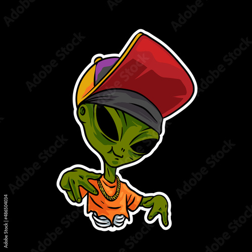 alien hype illustration