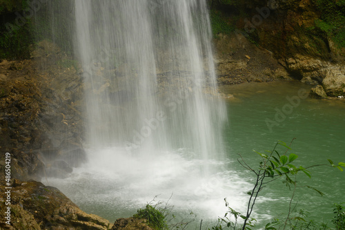 Fabulous wildlife jungle pure cascade in espanola island
