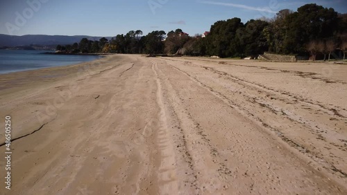 Tanxil beach in the north of Spain, Galicia. photo