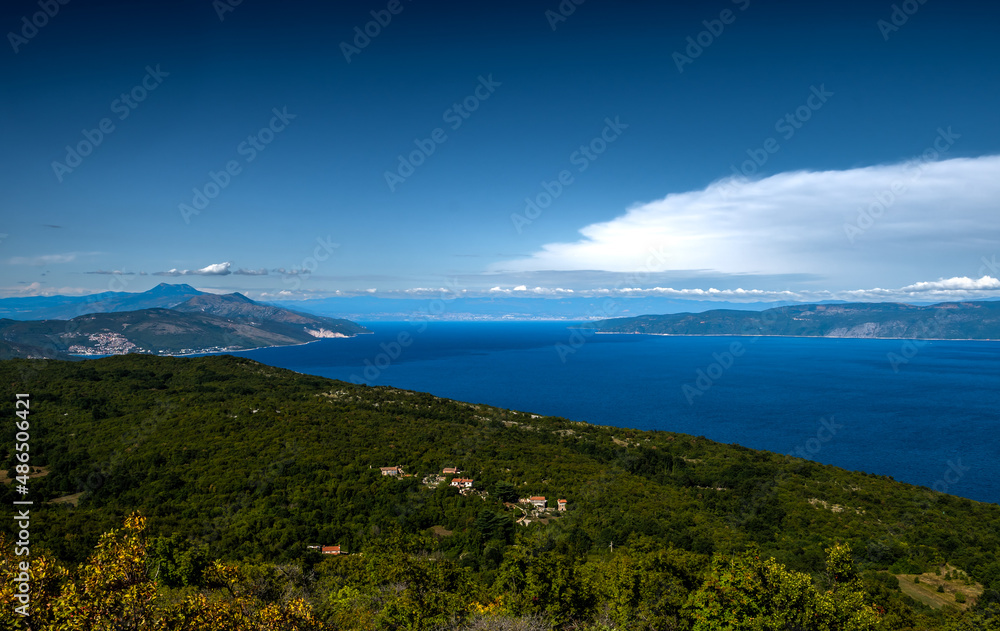 Remote Village Near The City Of Rabac At The Cost Of The Mediterranean Sea In Istria In Croatia Remote Village Near The City Of Rabac At The Cost Of The Mediterranean Sea In Istria In Croatia