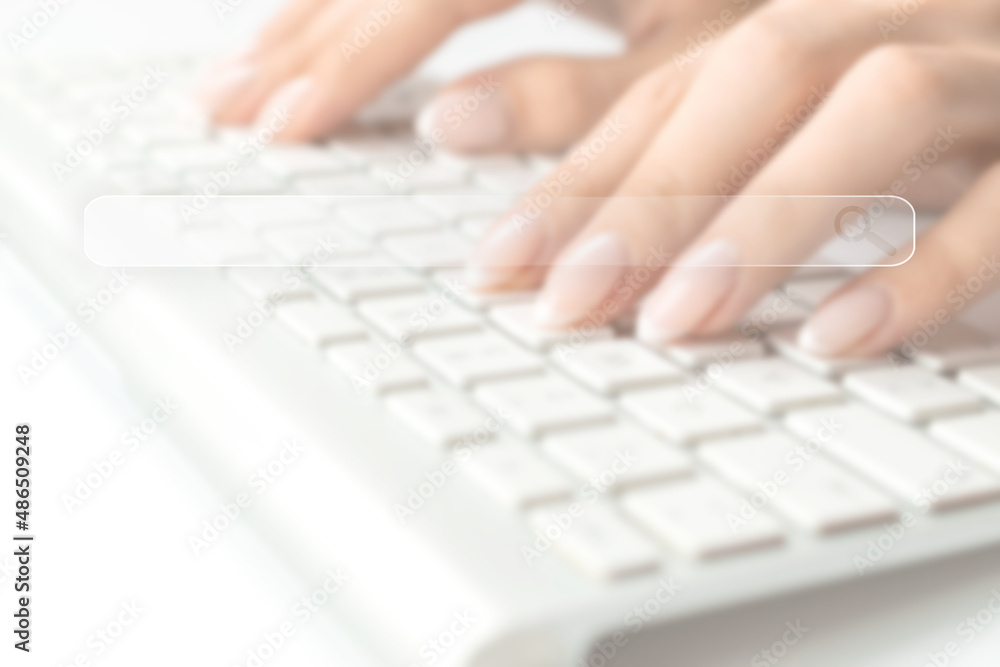 Search advertising. Internet online searching engine selective focus. Hand touching computer for data optimization browser webpage technology internet networking. Blured business concept. Search advertising. Internet online searching engine selective focus. Hand touching computer for data optimization browser webpage technology internet networking. Blured business concept.