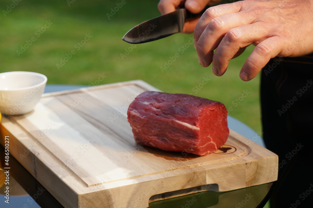 Steak schneiden
