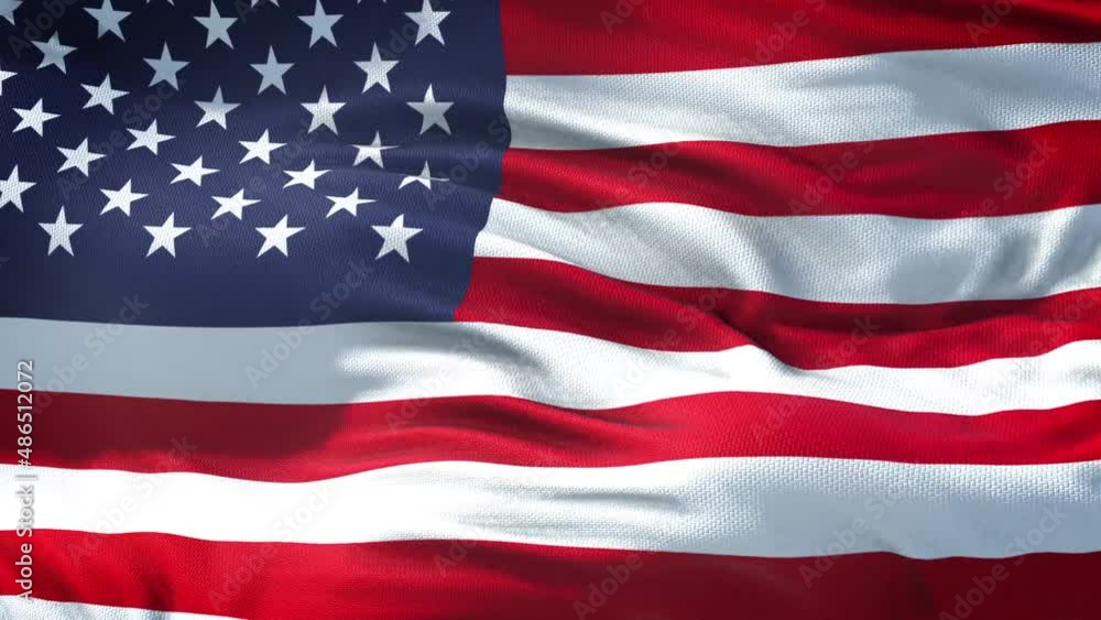United States flag is waving slow motion in full screen. Loopable 4K resolution animation. Loop ready video file. United States flag is waving slow motion in full screen. Loopable 4K resolution animation. Loop ready video file.