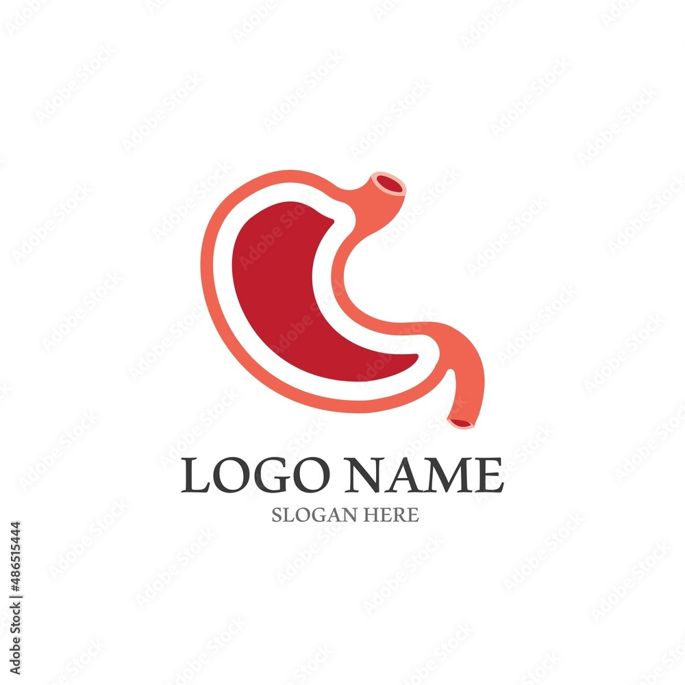 Fototapeta premium stomach care icon design concept