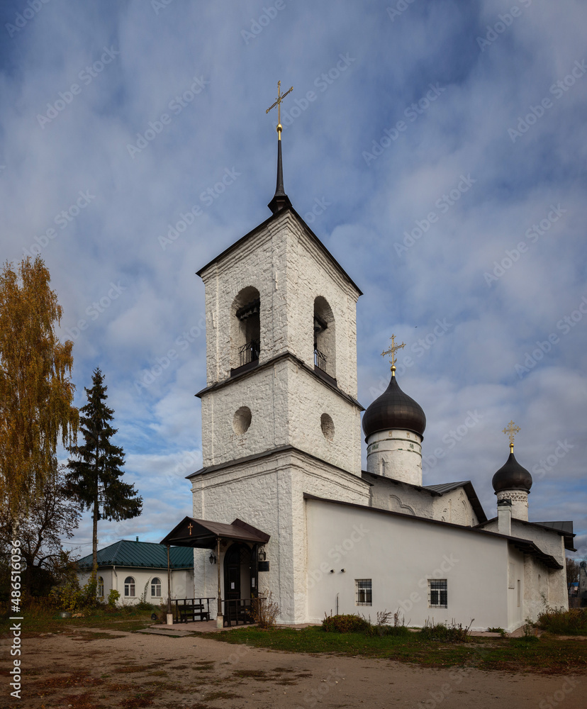 Ancient church in town of Ostrov