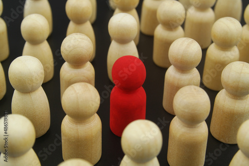 Tableau sur toile Individuality, unique and different concept