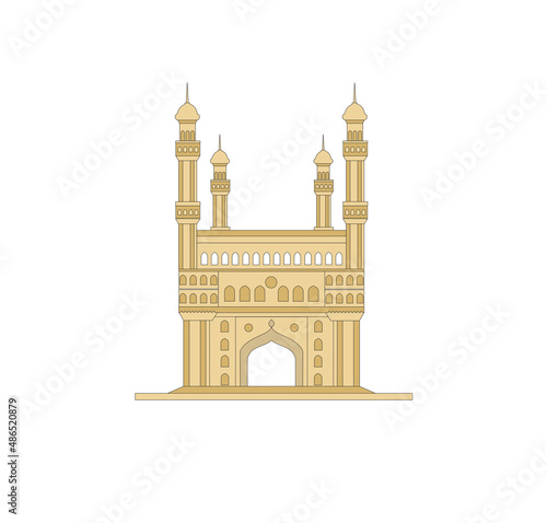 DRAWING OF HISTORICAL BUILDINGS OF VENICE, ANCIENT ITALIAN ARCHITECTURE IN GOTHIC AND NEOCLASSIC STYLE