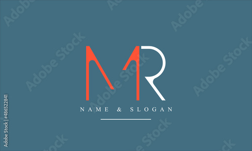 RM, MR, R, M abstract letters logo monogram