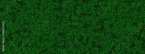Green turf grass texture seamless pattern. Carpet or lawn top view. Vector background. Baseball, soccer, football or golf field. Fake plastic or fresh natural ground for game play.